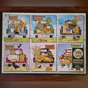 Cobble Hill 1000 Piece Puzzle- Farmer's Market Trucks
